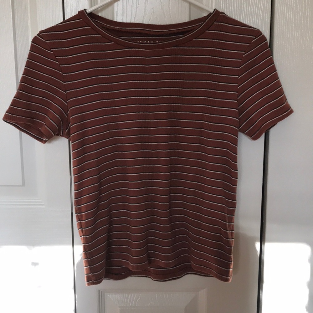 American eagle striped tee